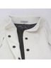 KAUFMANFRANCO 100% Angora 93% Silk 7% Elastic Solid White Black Coat Size 4 - photo 4