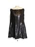 KAUFMANFRANCO 100% Angora 93% Silk 7% Elastic Solid White Black Coat Size 4 - photo 2
