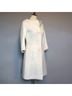 KAUFMANFRANCO 100% Angora 93% Silk 7% Elastic Solid White Black Coat Size 4 - photo 9
