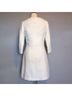 KAUFMANFRANCO 100% Angora 93% Silk 7% Elastic Solid White Black Coat Size 4 - photo 7