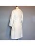 KAUFMANFRANCO 100% Angora 93% Silk 7% Elastic Solid White Black Coat Size 4 - photo 6