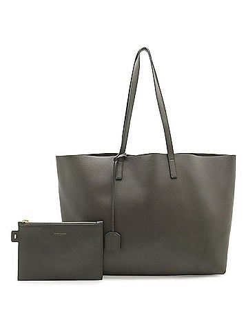 Yves Saint Laurent SAINT LAURENT PARIS YSL Yves Saint Laurent Tote Shoulder Bag Leather Gray 394195 (view 2)