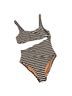 J.Crew Stripes Blue White One Piece Swimsuit Size 14 - photo 4