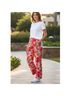 Chico's Tropical Red Multi Color Casual Pants Size L - photo 8