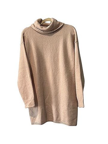 Mango Turtleneck Sweater dress Wool Dress (view 1)