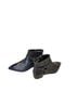 French Connection 100% Leather Solid Black Ankle Boots Size 8 - photo 1