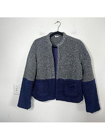 Anthropologie MOTH Colorblock Wool Coat Coat (view 1)