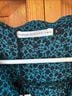 Three Eighty Two 100% Polyester Floral Teal Black Sleeveless T-Shirt Size S - photo 4