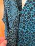 Three Eighty Two 100% Polyester Floral Teal Black Sleeveless T-Shirt Size S - photo 5