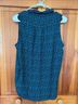 Three Eighty Two 100% Polyester Floral Teal Black Sleeveless T-Shirt Size S - photo 11