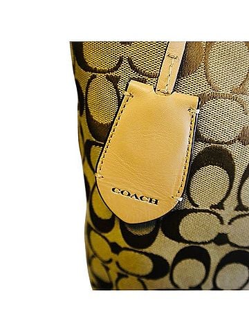 Coach Signature Stripe Medium Tote Tote (view 2)