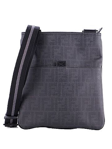 Fendi Front Pocket Messenger Bag Zucca Coated Canvas Medium (view 1)