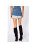Superdown 100% Cotton Color Block Blue Gray Denim Skirt Size XS - photo 8