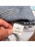 Superdown 100% Cotton Color Block Blue Gray Denim Skirt Size XS - photo 6