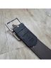 Michael Kors 100% Leather Black Silver Belt Size 32 - photo 3