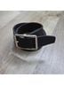 Michael Kors 100% Leather Black Silver Belt Size 32 - photo 7