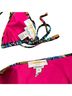 La DoubleJ Floral Multi Color Pink Black Two Piece Swimsuit Size S - photo 2