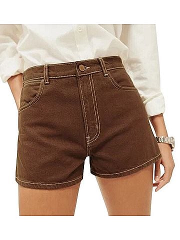 Reformation Cowboy Denim Shorts (view 1)
