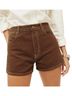 Reformation Solid Brown Denim Shorts Size 30 - photo 1