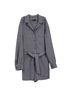 Maje 100% Wool Gray Maje Checked Belted Jumpsuit in Grey Wool Size 10 - photo 1