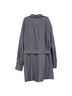 Maje 100% Wool Gray Maje Checked Belted Jumpsuit in Grey Wool Size 10 - photo 3
