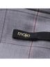 Maje 100% Wool Gray Maje Checked Belted Jumpsuit in Grey Wool Size 10 - photo 4