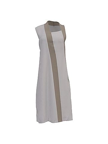 HUGO BOSS Boss Hugo Boss Danelava Dress in White Acetate (view 1)