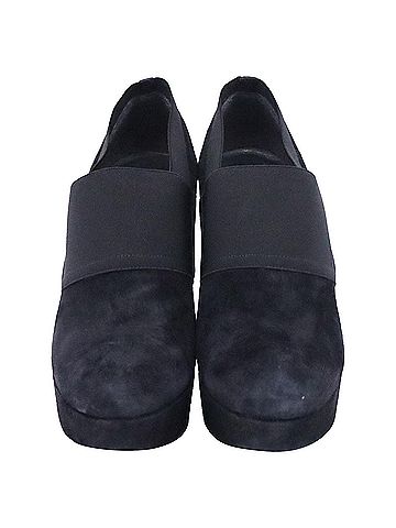 Stuart Weitzman  Stuart Weitzman Kilgore Elastic Strap Platform Ankle Boots in Black Suede (view 2)