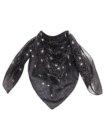 Saint Laurent Saint Laurent star embroidery lightweight square scarf (view 1)