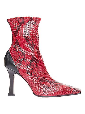 Céline Celine Phoebe Philo Madame Flared leather square toe ankle boots (view 1)