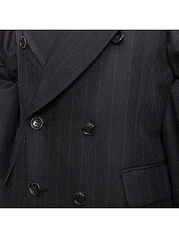 Comme des Garçons Comme Des Garcons pinstriped 3D ruffle sleeves blazer jumpsuit (view 2)