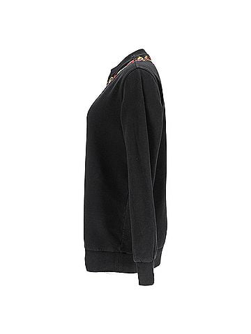 Givenchy Givenchy Flower-Embroidered Sweatshirt in Black Cotton (view 2)