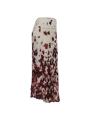 Altuzarra Altuzarra Kemmaren Pleated Georgette Midi Skirt in Multicolor Polyester (view 2)