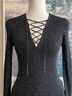 Sandro Black Silver Long Sleeve Top Size 2 - photo 11