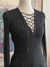 Sandro Black Silver Long Sleeve Top Size 2 - photo 7