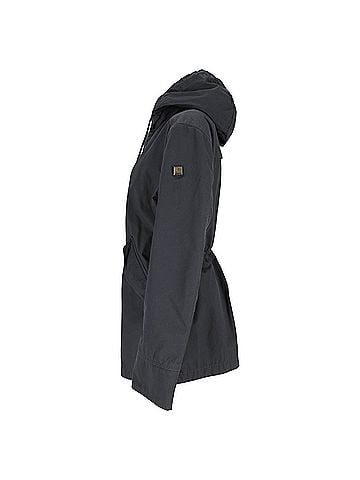 HUGO BOSS Boss by Hugo Boss Hooded Parka Jacket in Black Cotton (view 2)