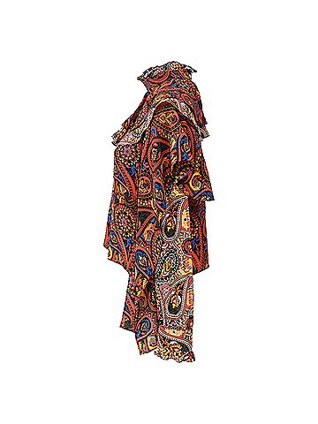 J.W. Anderson JW Anderson High-Neck Long-Sleeve Paisley-Print in Multicolor Silk (view 2)