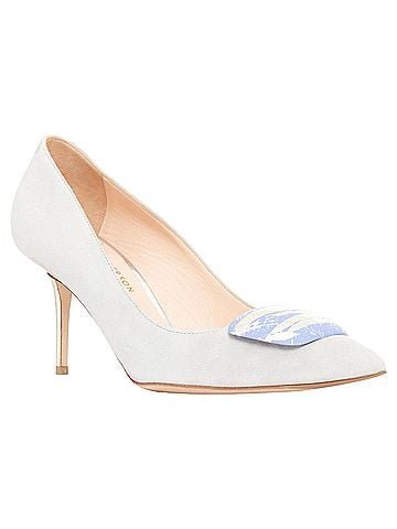 Rupert Sanderson Rupert Sanderson New Nada suede Arty buckle pumps (view 1)