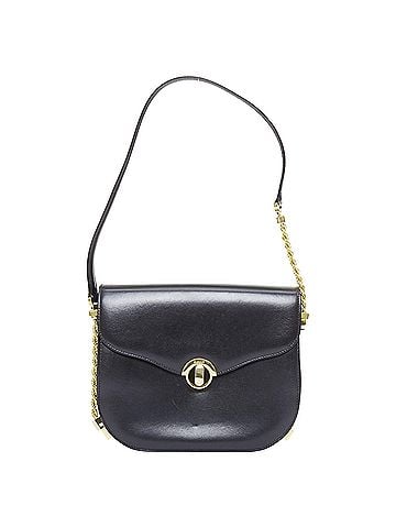 Bally Bally smooth leather gold turnlock chain flap box bag (view 1)