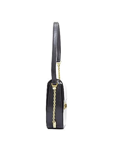 Bally Bally smooth leather gold turnlock chain flap box bag (view 2)