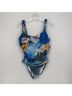 Jantzen Floral Blue One Piece Swimsuit Size 12 - photo 10