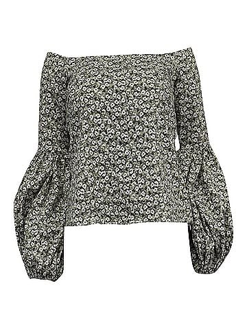 Caroline Constas Caroline Constas Off Shoulder Gisele Blouse in Floral print Cotton  (view 1)