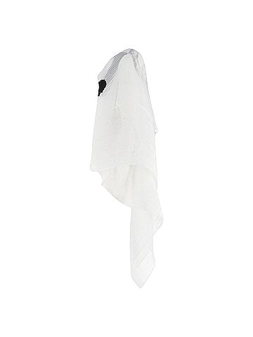 Issey Miyake Issey Miyake Printed Cape in White Polyester (view 2)