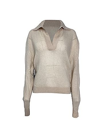 Khaite Khaite Jo Sweater in Cream Cashmere (view 1)