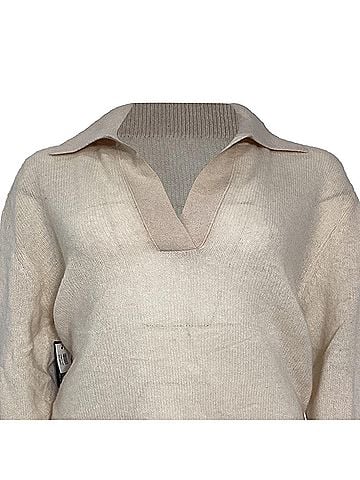 Khaite Khaite Jo Sweater in Cream Cashmere (view 2)