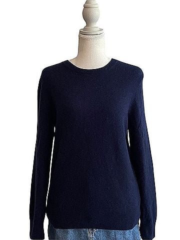 Quince Mongolian Cashmere Crewneck Cashmere Pullover Sweater (view 1)