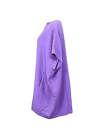 Diane von Furstenberg Diane von Furstenberg V-Neck Tunic in Purple Silk (view 2)