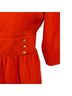 Emily McCarthy 100% Polyester Solid Red Gold Casual Dress Size S - photo 4