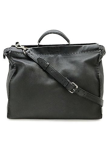 Fendi FENDI Monster Bugs Selleria Peekaboo Tote Bag Shoulder Leather Black 7VA354 (view 1)