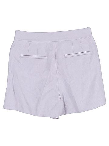 Michael Kors  Michael Kors Pleated Shorts in Purple Linen (view 2)